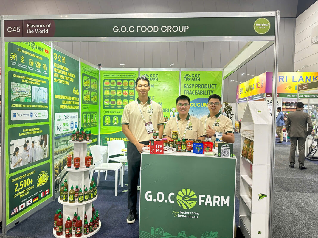 Đội ngũ G.O.C FARM tại Fine Food Australia 2026 Melbourne